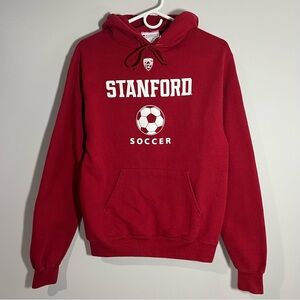 Champion Stanford University Cardinal Red White Sweatshirt Hoodie Mens Small